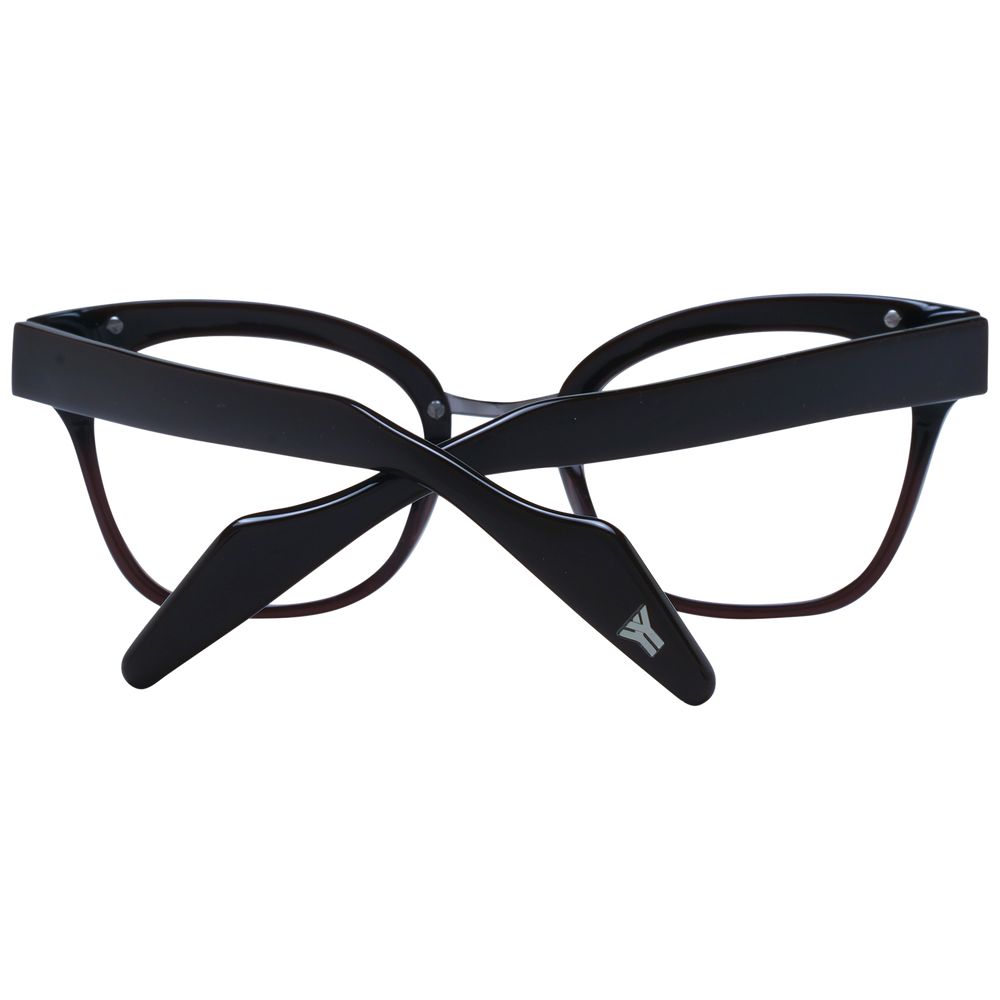 Yohji Yamamoto Brown Unisex Glasses Frame - Stylish & Versatile