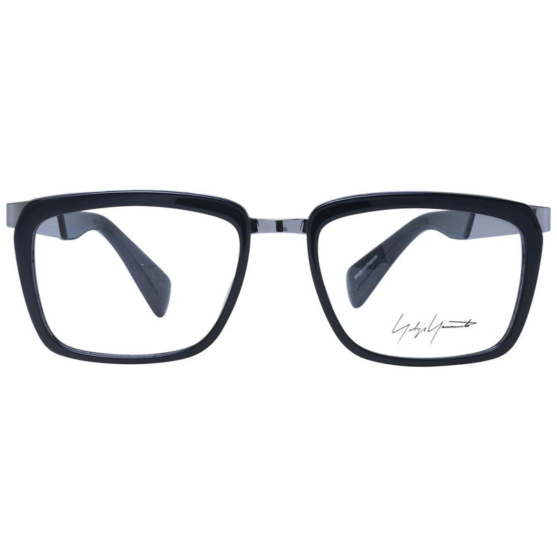 Yohji Yamamoto Black Unisex Glasses Frame - Stylish Acetate Design