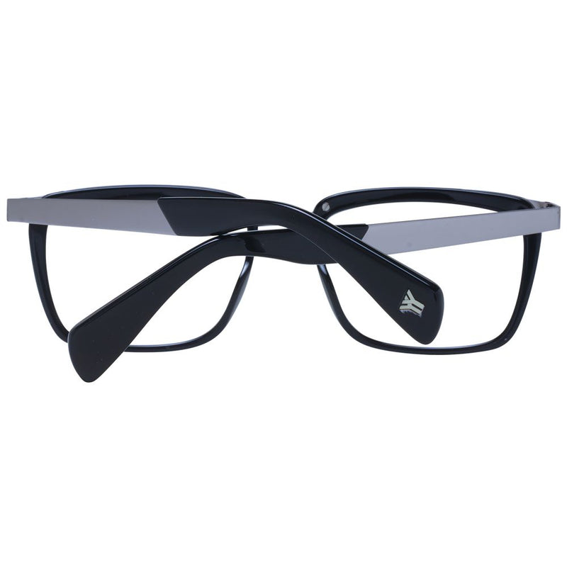 Yohji Yamamoto Black Unisex Glasses Frame - Stylish Acetate Design