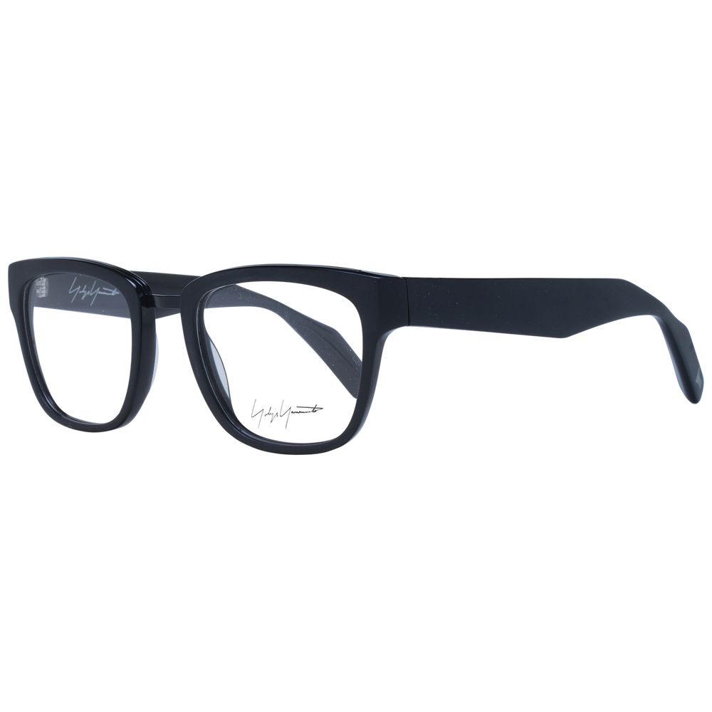 Yohji Yamamoto Black Unisex Glasses Frame - Stylish Acetate Design