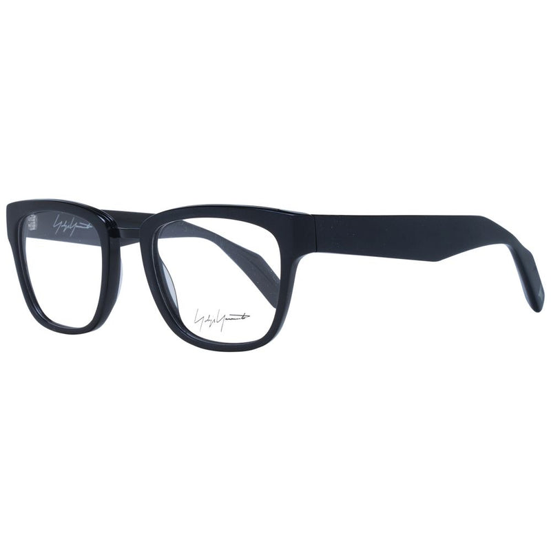 Yohji Yamamoto Black Unisex Glasses Frame - Stylish Acetate Design