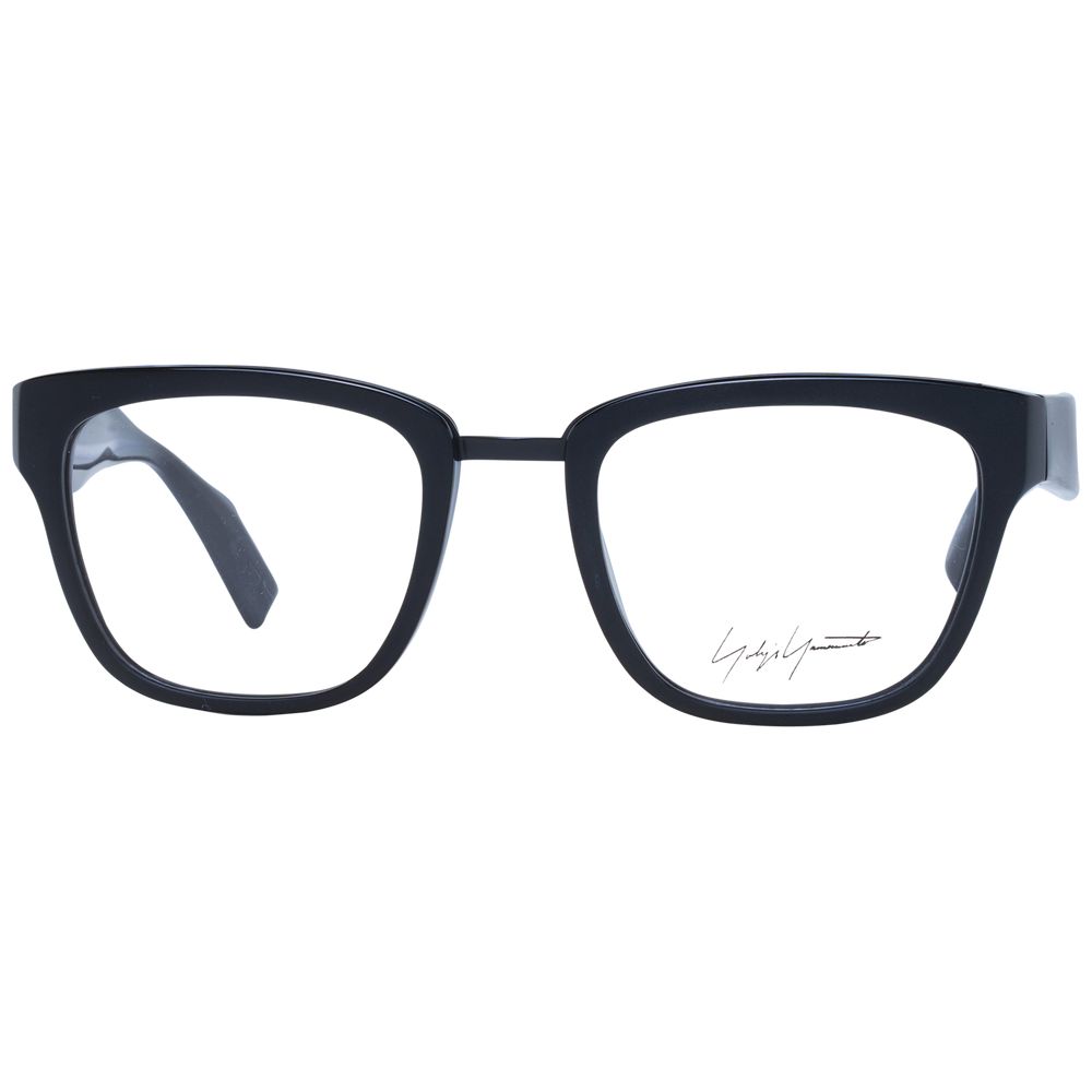 Yohji Yamamoto Black Unisex Glasses Frame - Stylish Acetate Design