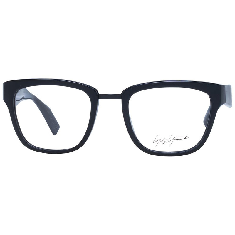 Yohji Yamamoto Black Unisex Glasses Frame - Stylish Acetate Design
