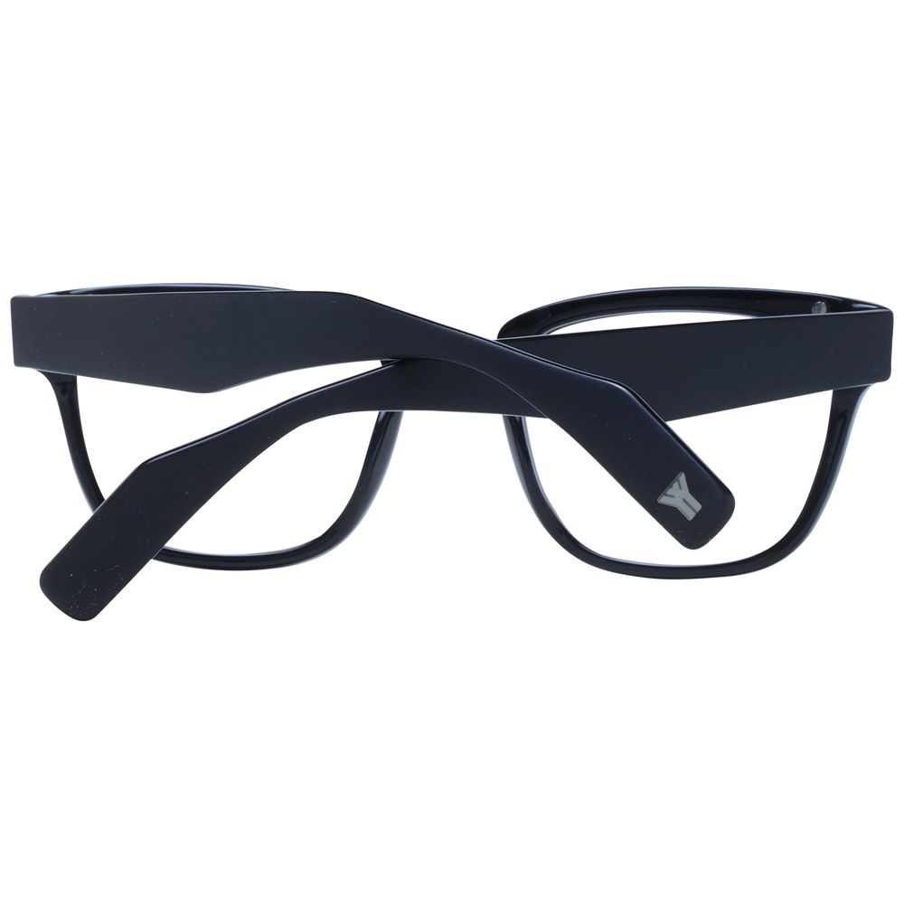 Yohji Yamamoto Black Unisex Glasses Frame - Stylish Acetate Design