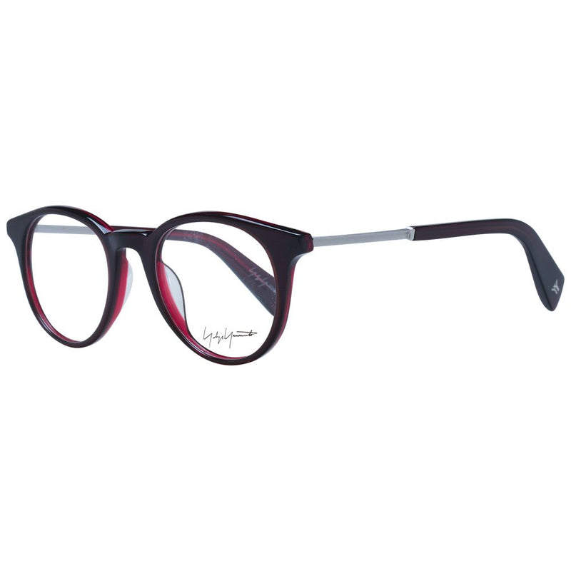 Yohji Yamamoto Red Unisex Glasses Frame - Stylish Acetate Design