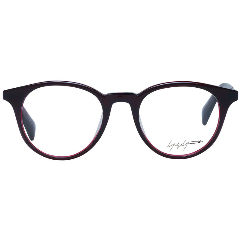 Yohji Yamamoto Red Unisex Glasses Frame - Stylish Acetate Design