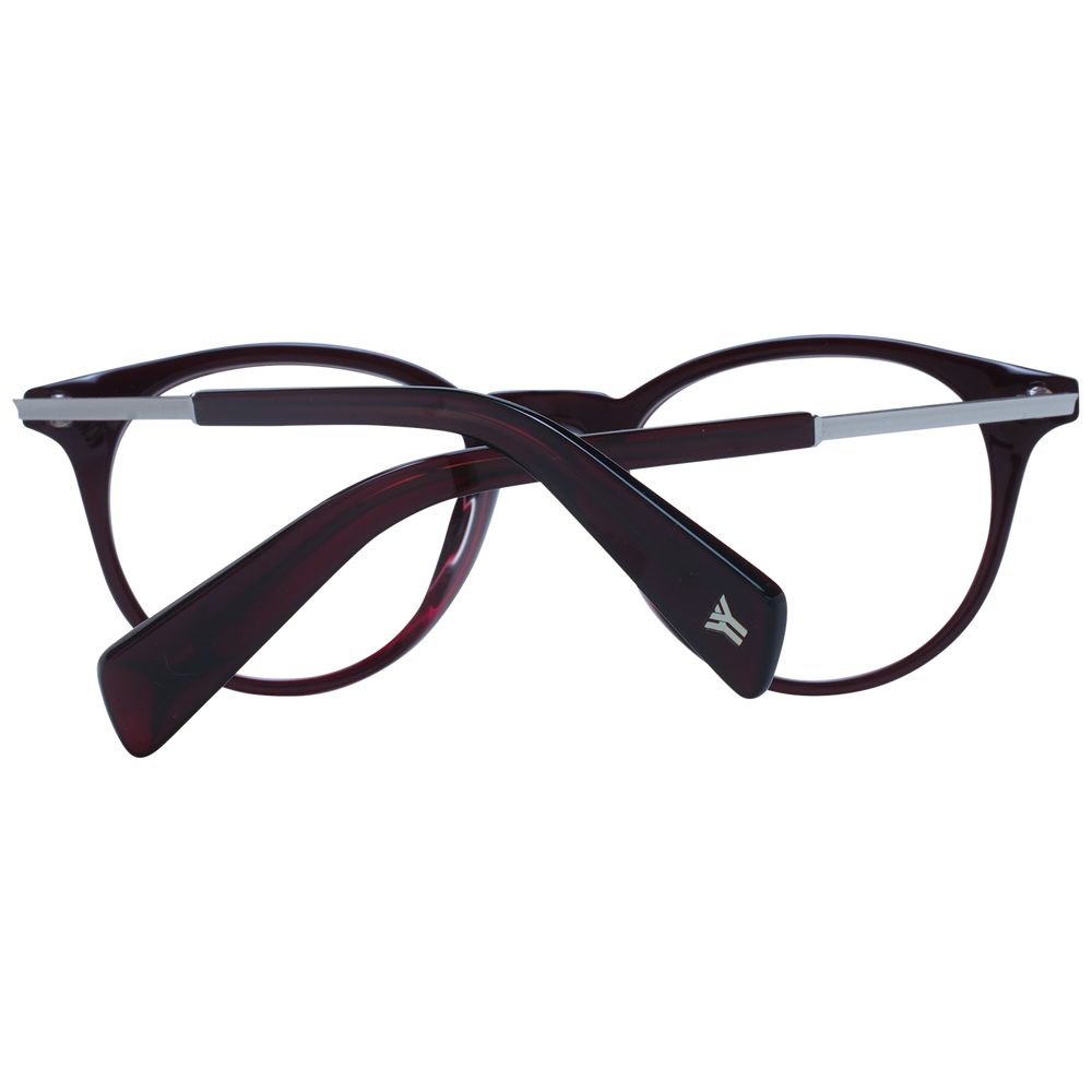 Yohji Yamamoto Red Unisex Glasses Frame - Stylish Acetate Design