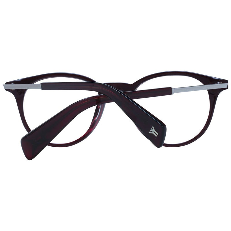Yohji Yamamoto Red Unisex Glasses Frame - Stylish Acetate Design