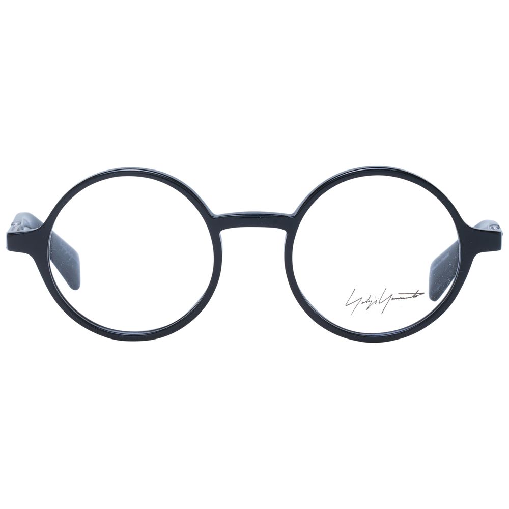 Yohji Yamamoto Black Unisex Glasses Frame - Élégance Intemporelle