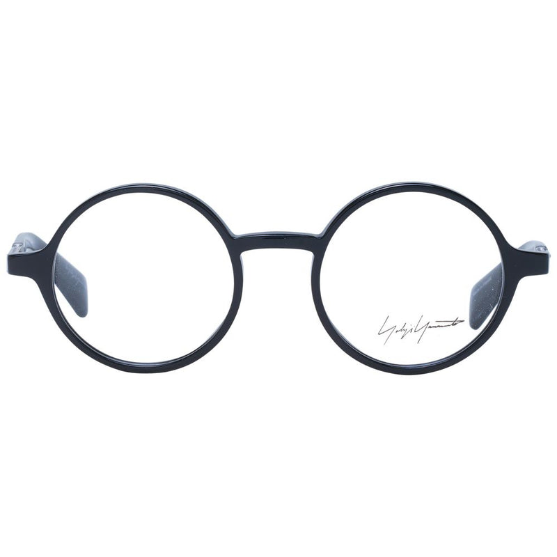 Yohji Yamamoto Black Unisex Glasses Frame - Élégance Intemporelle