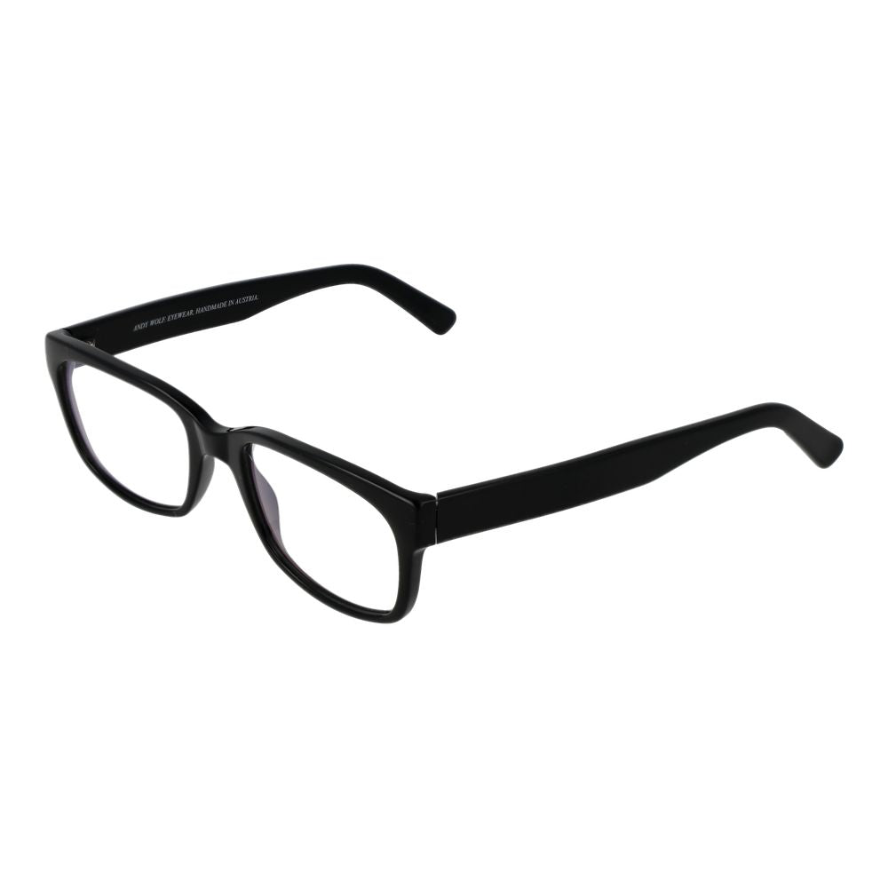 Andy Wolf Black Unisex Glasses Frame - Stylish Rectangle Design