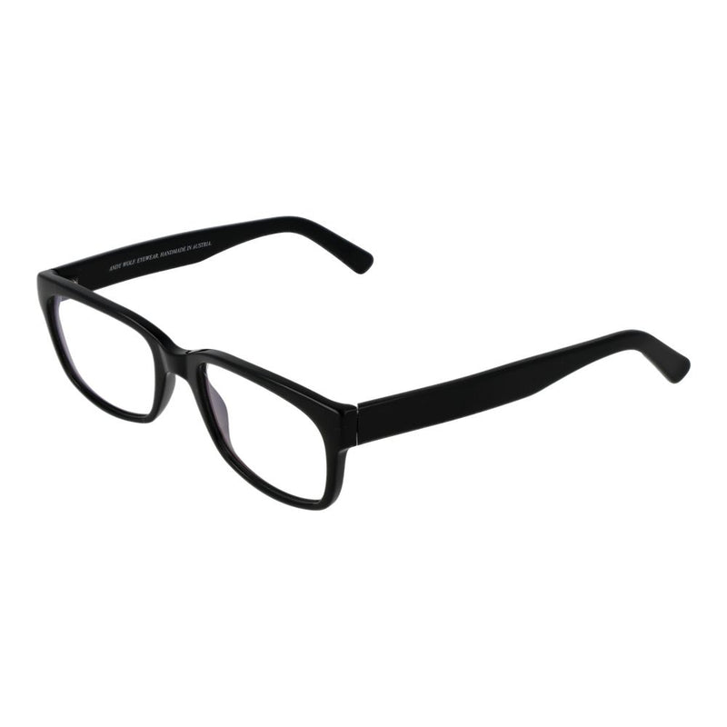 Andy Wolf Black Unisex Glasses Frame - Stylish Rectangle Design