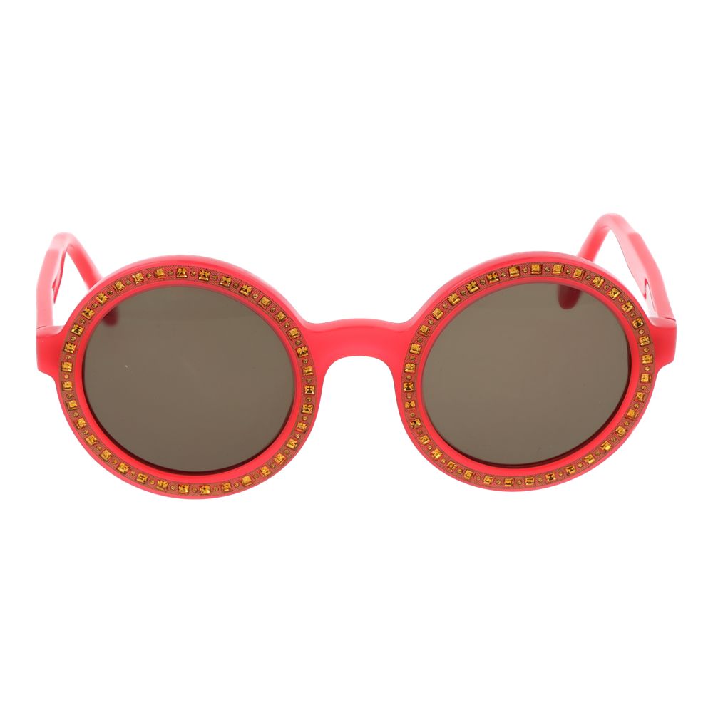 Lunettes de soleil unisexes rouges Andy Wolf - Monture ronde élégante