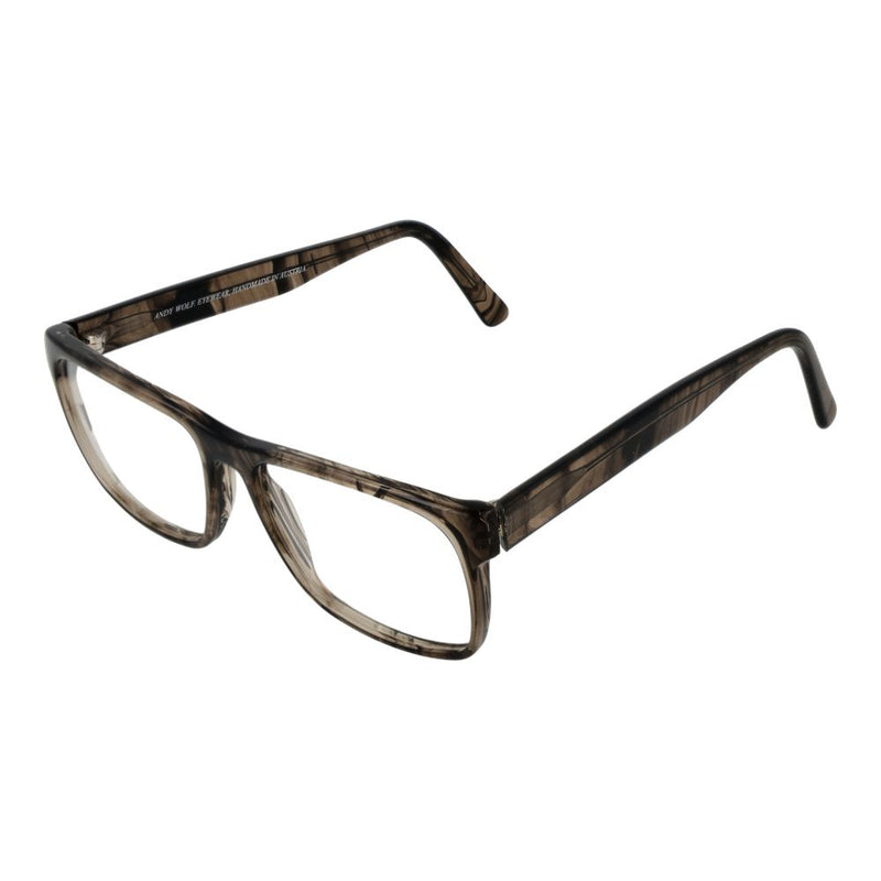 Monture de lunettes unisexes Andy Wolf Brown - Design en acétate élégant