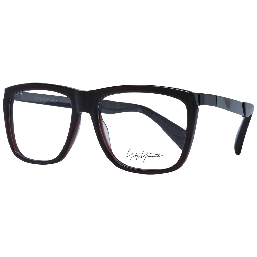 Yohji Yamamoto Brown Unisex Glasses Frame - Chic and Functional