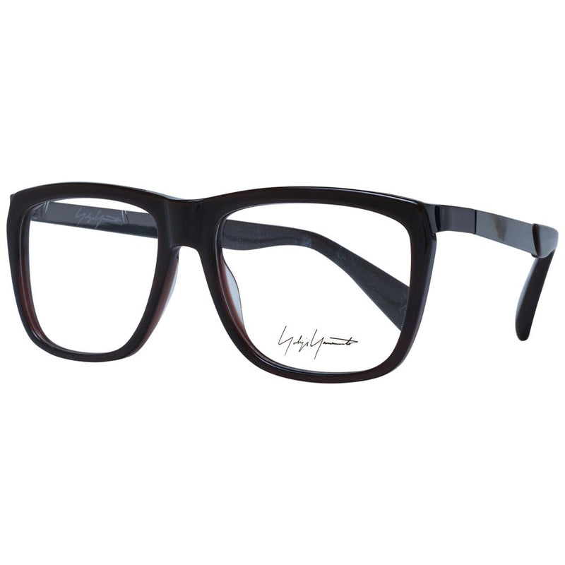 Yohji Yamamoto Brown Unisex Glasses Frame - Chic and Functional