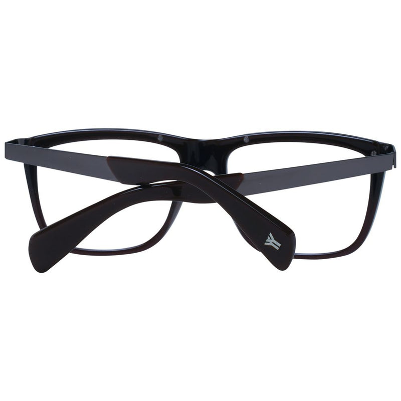 Yohji Yamamoto Brown Unisex Glasses Frame - Chic and Functional