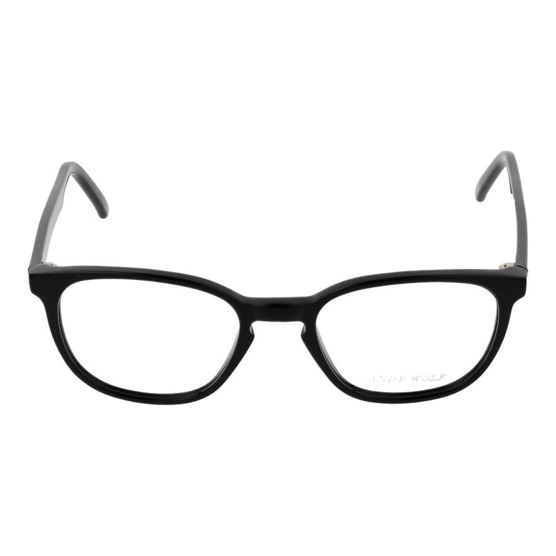 Andy Wolf Black Unisex Glasses Frame - Élégant et Durable