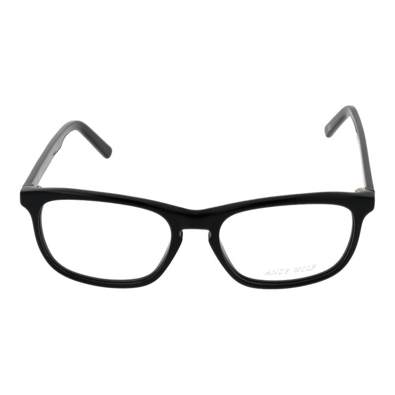 Andy Wolf Black Unisex Glasses Frame - Stylish Round Design