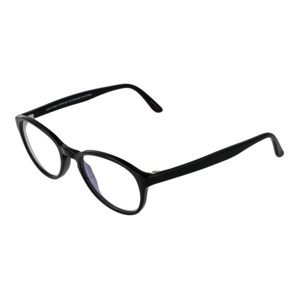 Andy Wolf Black Unisex Glasses Frame - Panto Style for Every Occasion