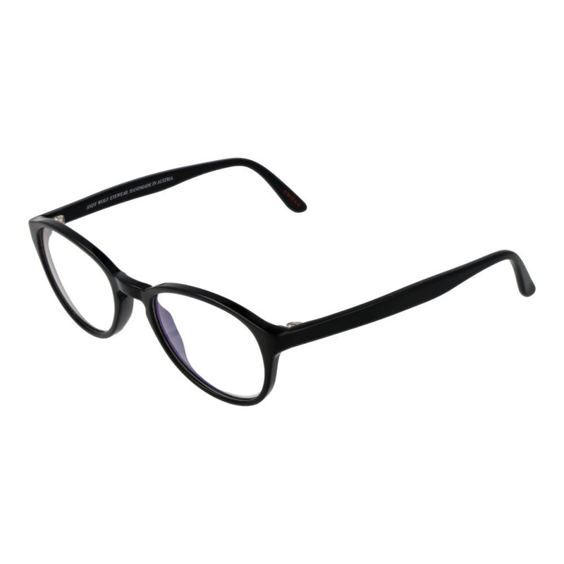 Andy Wolf Black Unisex Glasses Frame - Panto Style for Every Occasion