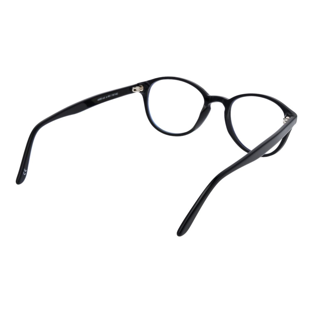 Andy Wolf Black Unisex Glasses Frame - Panto Style for Every Occasion