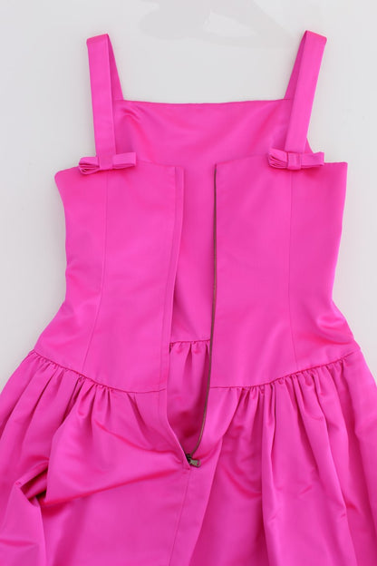 Robe de bal longue en soie rose, style fourreau, de Dolce & Gabbana