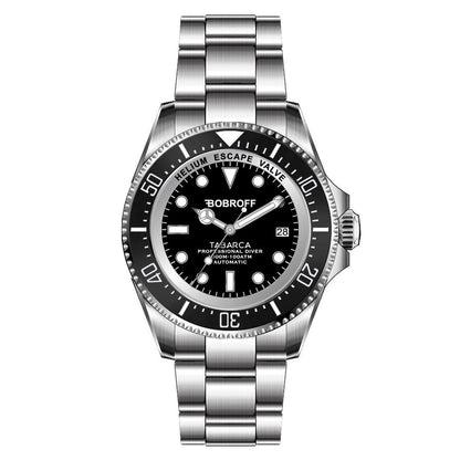 Bobroff Grijs Roestvrijstalen Horloge