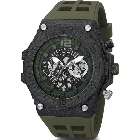 Guess Groen Synthetisch Horloge