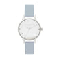 Olivia Burton Blauw Kunstleren Horloge