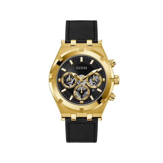 Guess Zwart Leren Horloge