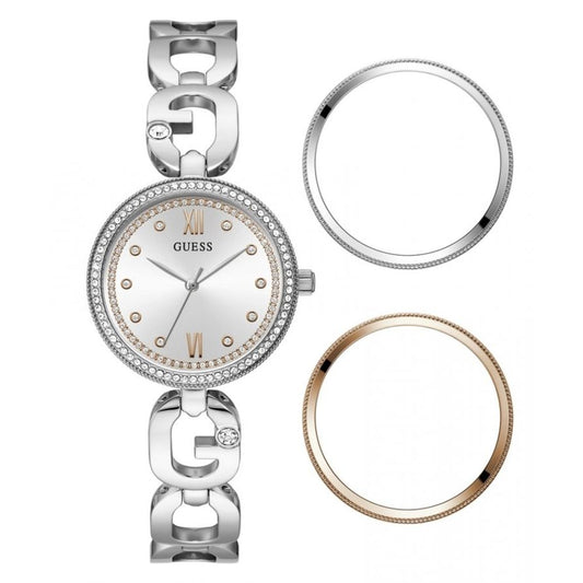 Guess Grijs Roestvrijstalen Horloge