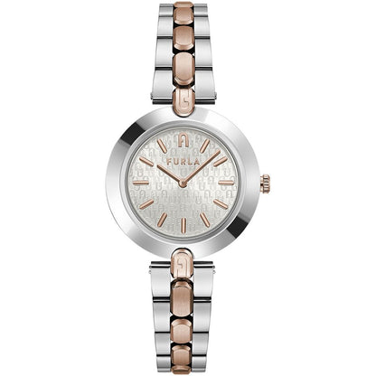 Furla Grijs Roestvrijstalen Horloge