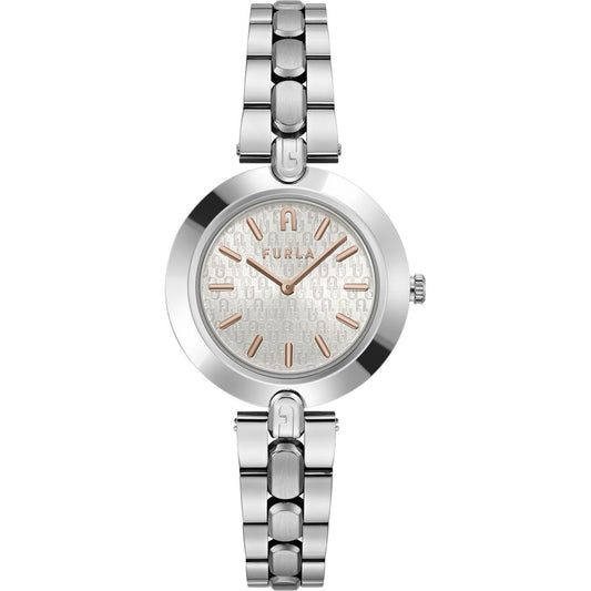 Furla Grijs Roestvrijstalen Horloge