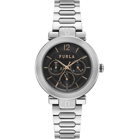 Furla Grijs Roestvrijstalen Horloge