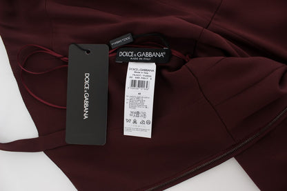 Robe fourreau extensible Bordeaux à longueur maxi de Dolce & Gabbana