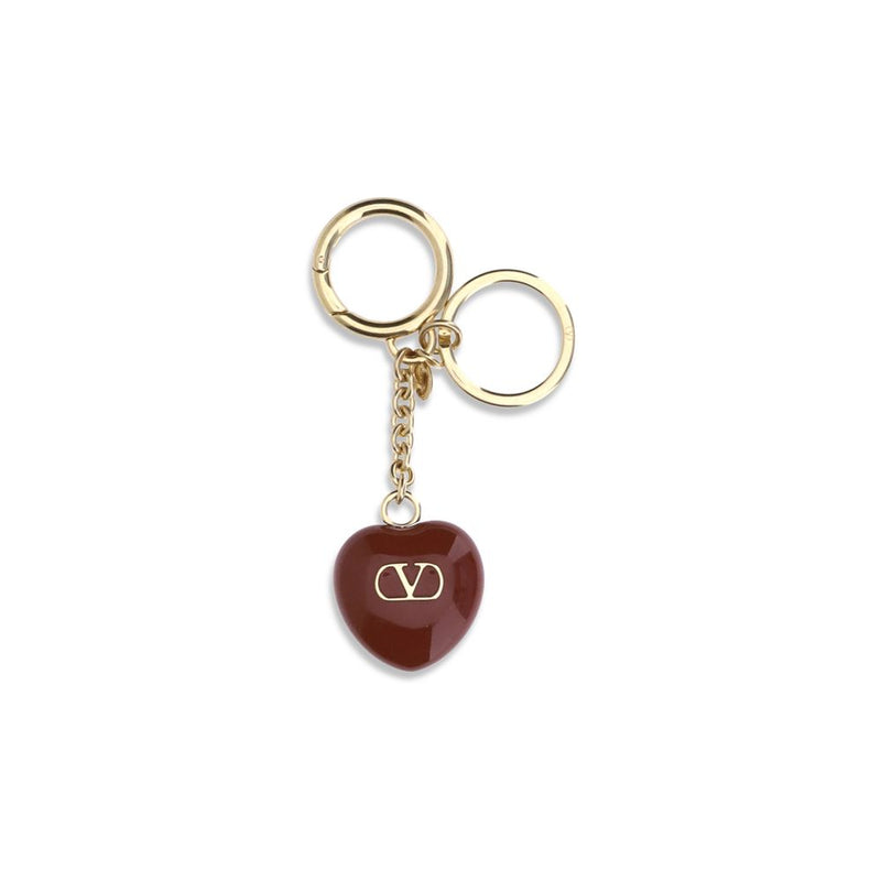 Valentino Garavani VLogo Keychain - Accessoire de Luxe en Forme de Cœur