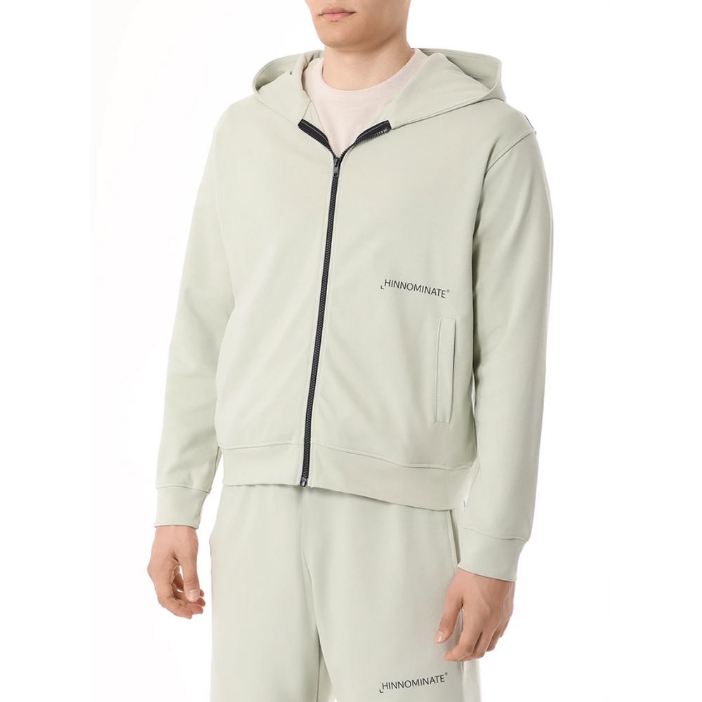 Hinnominate Green Cotton Men's Hoodie