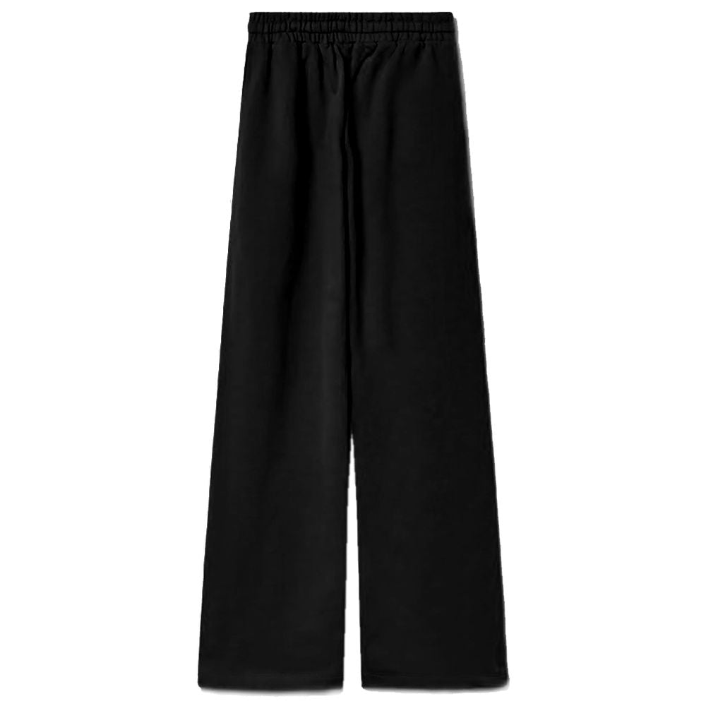 Hinnominate Black Cotton Women Palazzo Pants
