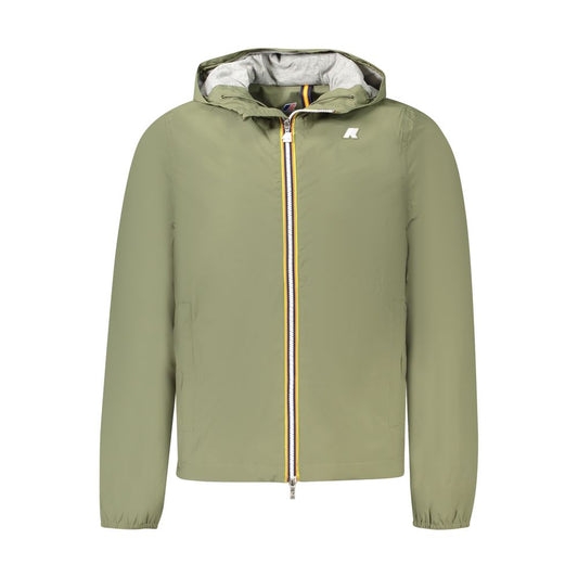 Veste K-WAY verte en nylon pour homme