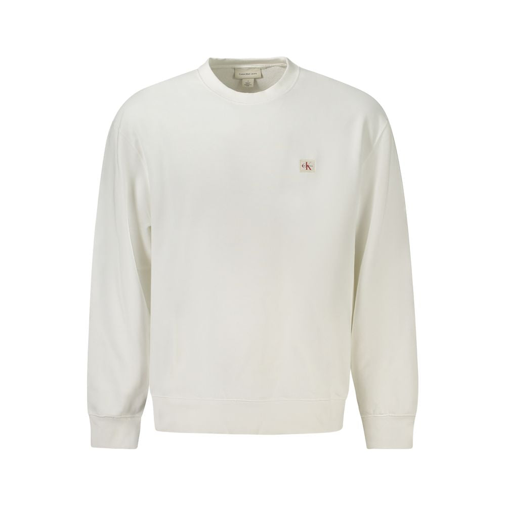 Pull en coton blanc Calvin Klein pour homme