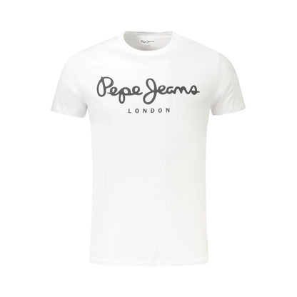 T-shirt homme en coton blanc Pepe Jeans