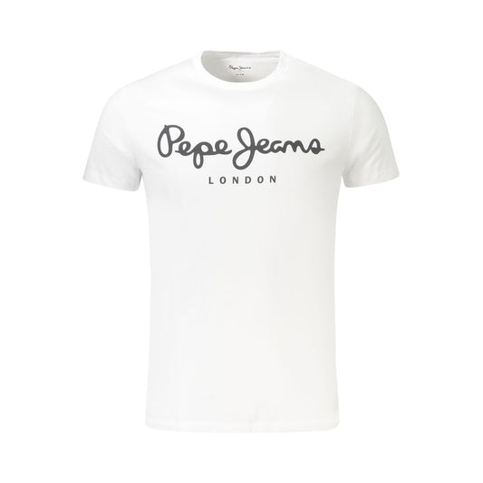 T-shirt homme en coton blanc Pepe Jeans