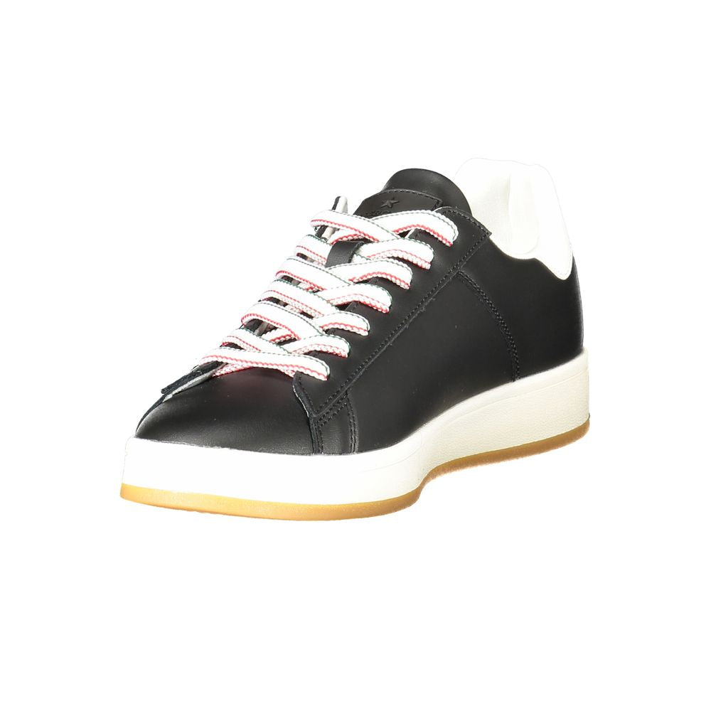 Esercito 1659 Folgore Sneakers en Cuir Noir pour Hommes