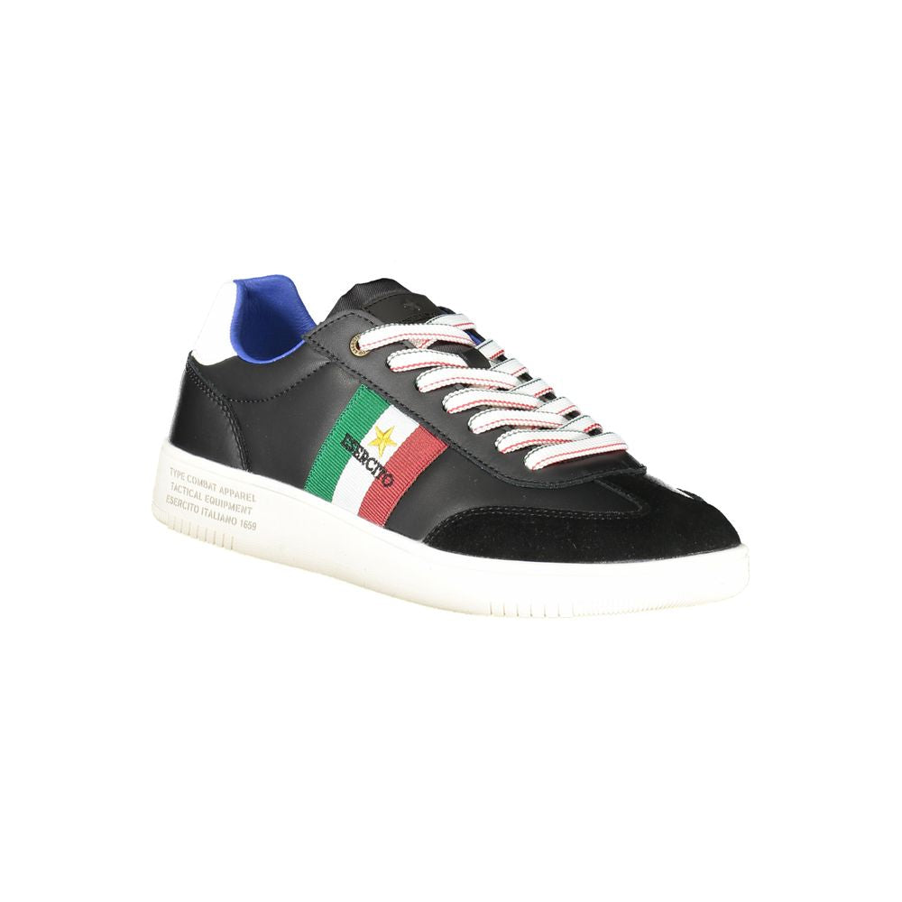Esercito 1659 Black Leather Men Sneaker - Stylish & Comfortable