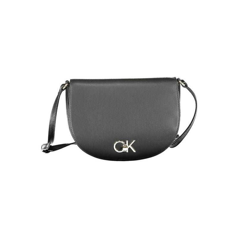 Calvin Klein Black Polyester Handbag - Stylish & Functional