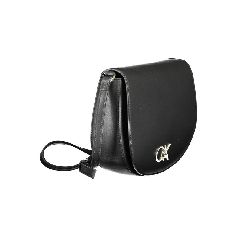 Calvin Klein Black Polyester Handbag - Stylish & Functional