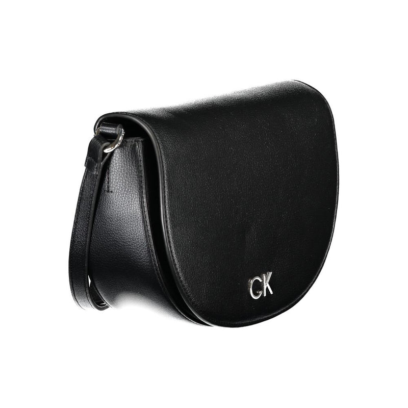 Calvin Klein Black Polyethylene Handbag - Stylish & Functional