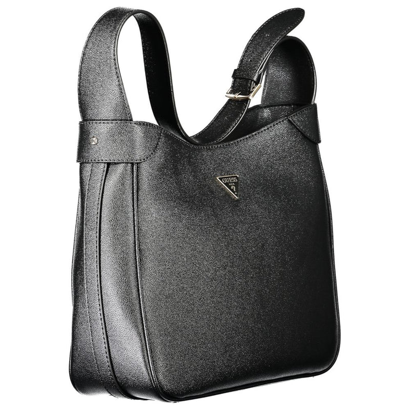 Guess Jeans Sac à main en polyéthylène noir - Style Fedora