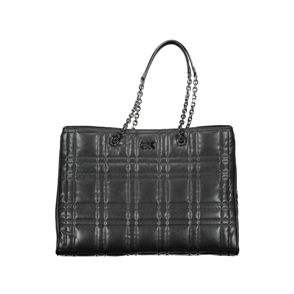 Calvin Klein Black Polyester Handbag - Stylish & Sustainable
